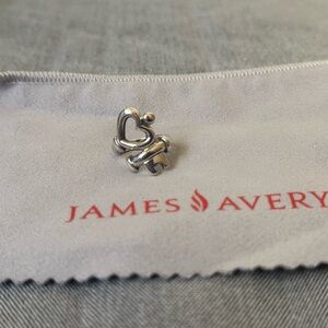 James Avery Silver Heart Key ring